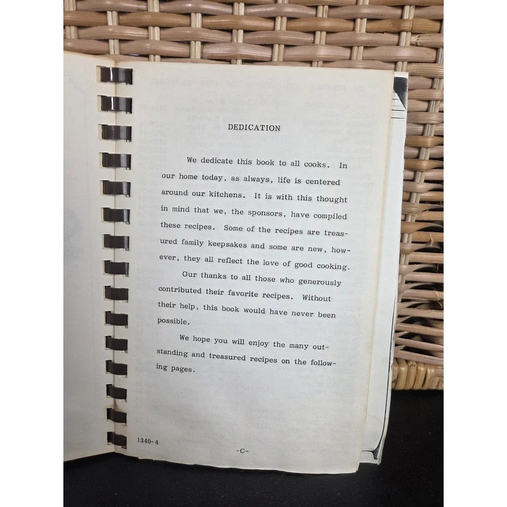 Love's United Methodist Church Cookbook Walkertown NC 1984 Dishes Of Love Recipe